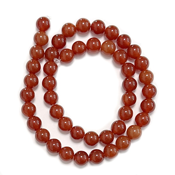 Carneol sferic, 8 mm-sir 48 buc 1 buc