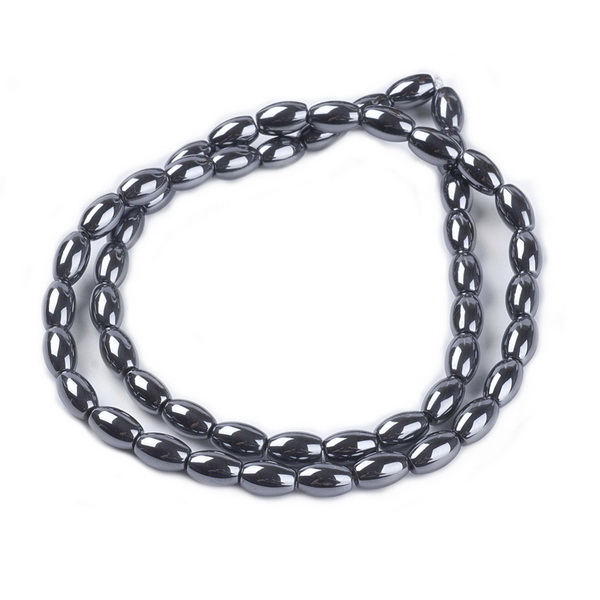 Hematit, ovale, 8x5mm-sir 49buc 1 buc