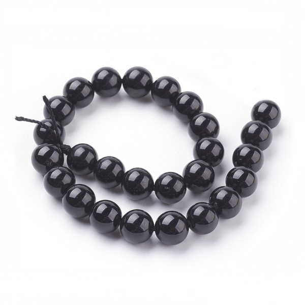 Turmaline negre, 8mm-sir 23buc 1 buc