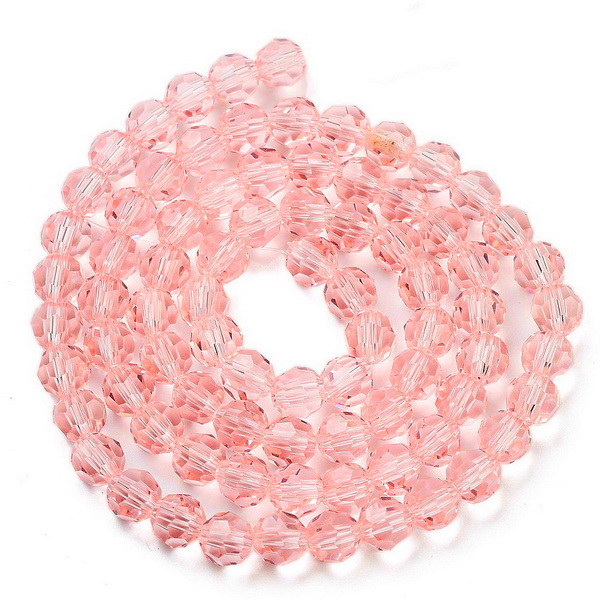 Cristale rotunde 6mm, roz-sir 95-96 buc 1 buc