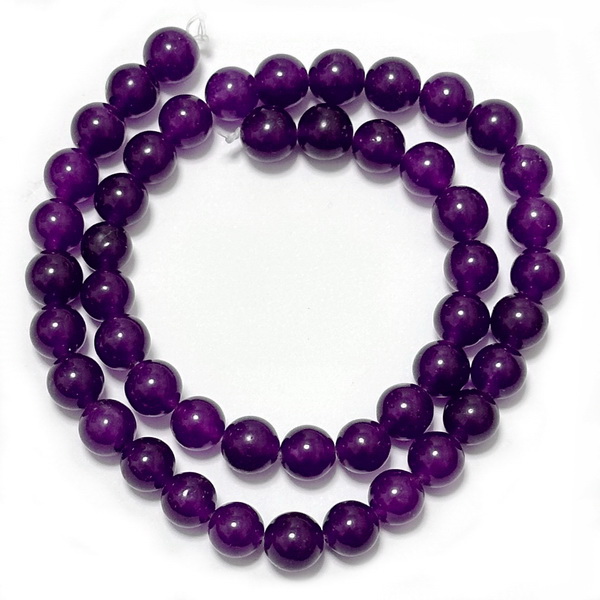 Jad violet, translucid, 8mm-sir 48 buc 1 buc