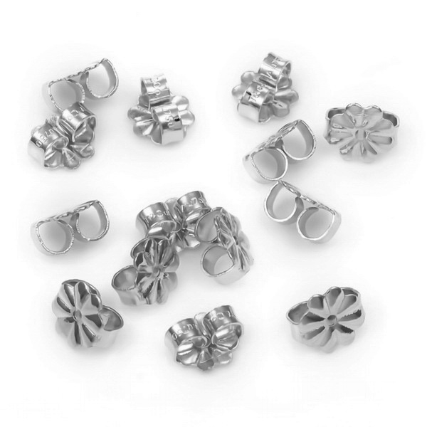Dop cercei otel inoxidabil 304, floare 6x6x3.5mm 1 buc