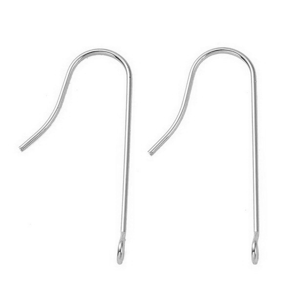 Tortite cercei otel inoxidabil 316, cu bucla, 28x3mm 2 buc