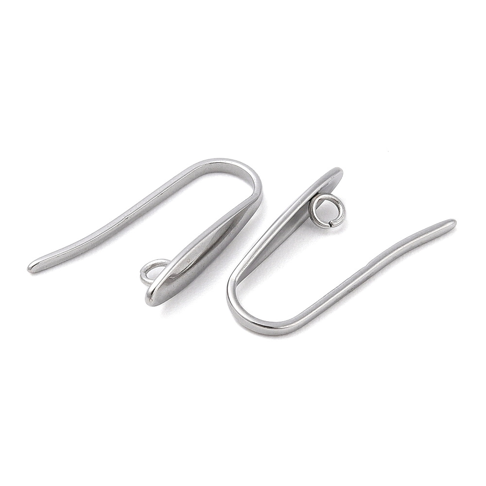 Tortite cercei otel inoxidabil 304, cu bucla, 20x4x1mm 2 buc