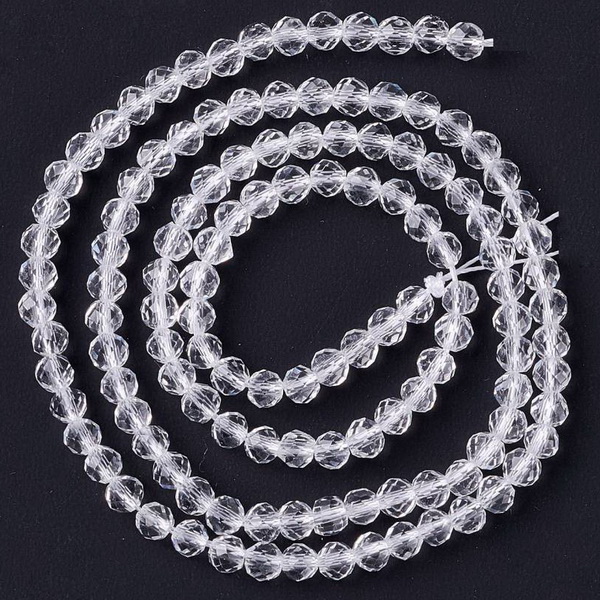 Cristale rotunde 3mm, transparente-sir 130 buc 1 buc