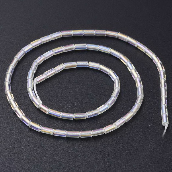 Cristale tubulare 4.5x2.5mm, transparente AB-sir 72buc 1 buc