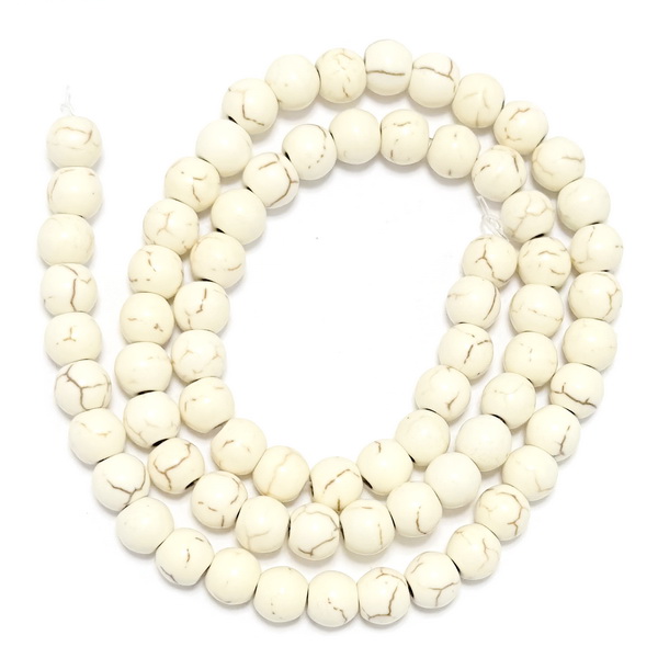 Howlit crem sferic 6mm-sir 72 buc 1 buc