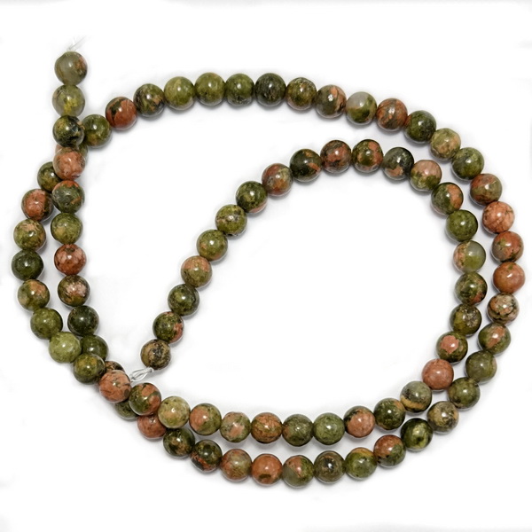 Unakite sfere 4,4mm-sir 85buc 1 buc