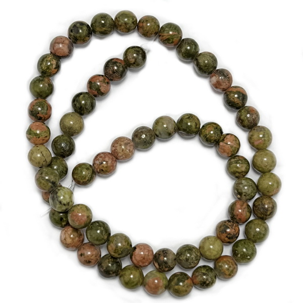 Unakite, sfere 6.5 mm-sir 60 buc 1 buc