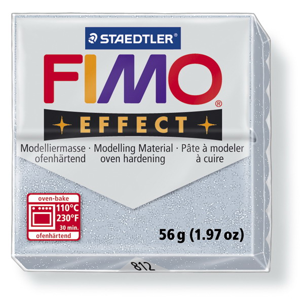 Plastelina fimo effect 56g cod cul 812 argintiu