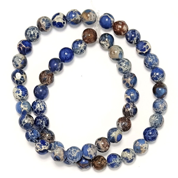 Regalit albastru 8mm-sir 52 buc 1 buc