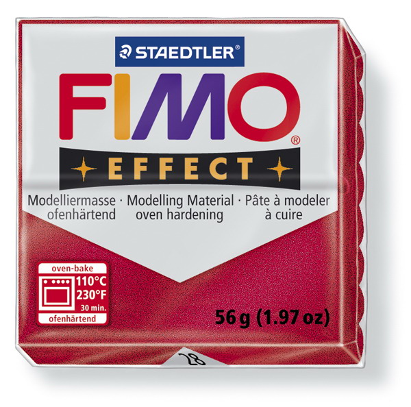 Plastelina fimo effect 56g cod cul 28 rosu rubin