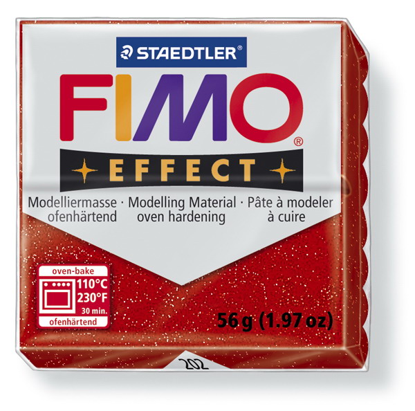 Plastelina fimo effect 56g cod cul 202 rosu