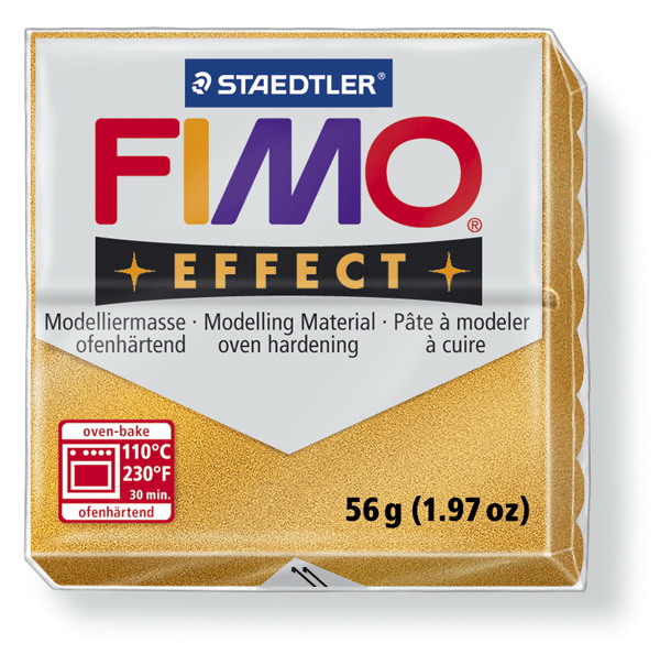 Plastelina fimo effect 56g cod cul 11 auriu