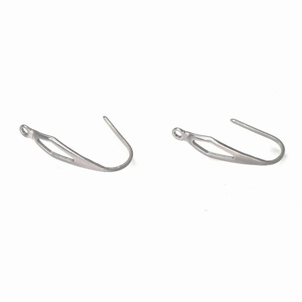 Tortite cercei otel inoxidabil 304, lacrima 21x4.5x0.7mm 2 buc