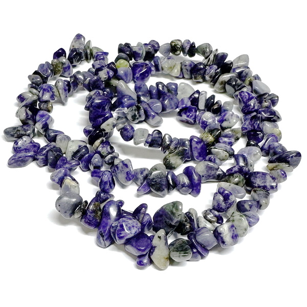 Chips sodalit,  4~10mm-sir 82cm 1 buc
