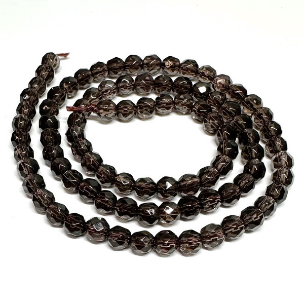 Cuart fumuriu, fatetat, 4mm-sir 90 buc