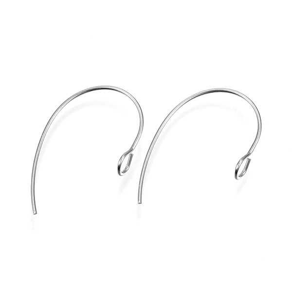 Tortite cercei otel inoxidabil 304, carlig cu bucla, 25x14mm 2 buc