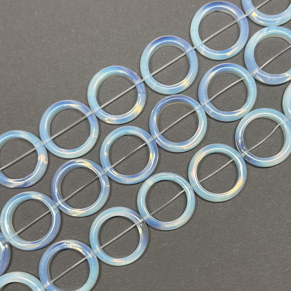 Cercuri opal 23x5mm, interior 16mm 1 buc