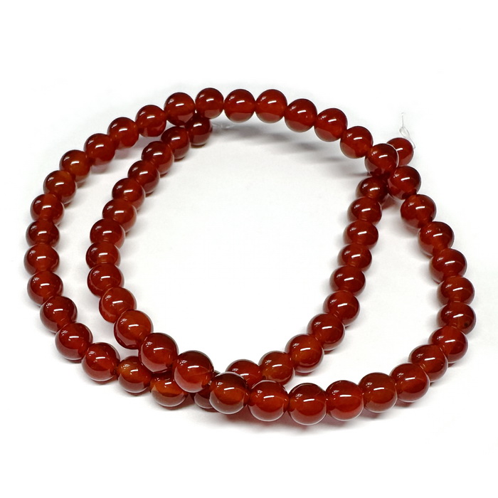 Carneol sferic, 6mm-sir 61 buc 1 buc