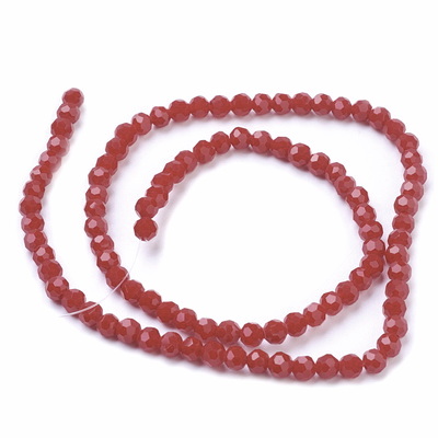 Cristale rotunde 4mm, opace, rosu inchis-sir 98 buc 1 buc