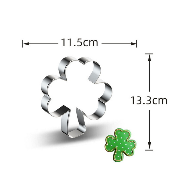 Cutter otel inoxidabil, trifoi cu 4 foi 133x115x25mm 1 buc