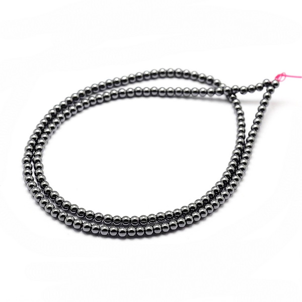 Hematit magnetic, 3mm-sir 130 buc 1 buc