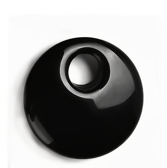 Pandantiv obsidian negru 30x8~8.5mm 1 buc