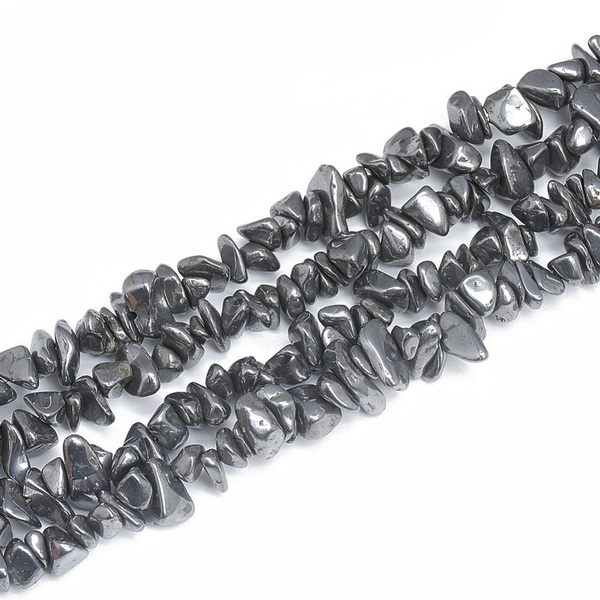 Chips hematit 6~8x5~12mm-sir 82 cm 1 buc