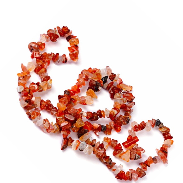 Chips carneol, portocaliu-rosu-sir 82 cm