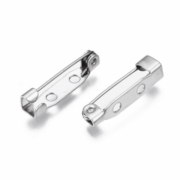 Suport brosa otel inoxidabil 201, 19x4.5mm, cu 2 orificii 1 buc