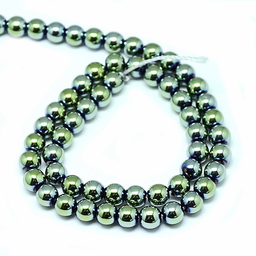 Hematit electrolacat verde, 2mm-sir 185 buc 1 buc
