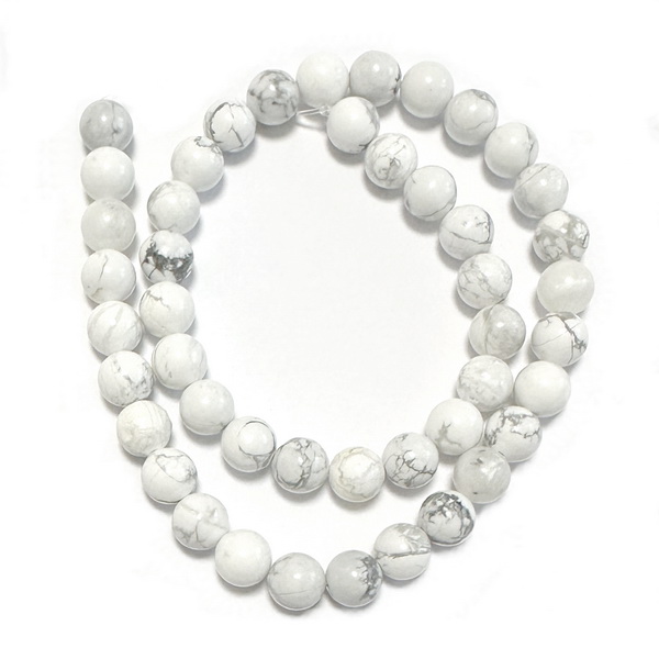 Howlite alb sfere 8.5mm-sir 47 buc 1 buc