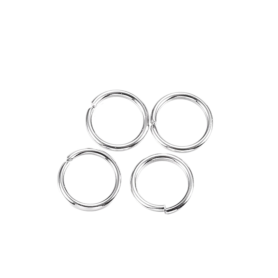 Zale simple otel inoxidabil 304, argintii, nesudate, 4x0.5mm 10 buc
