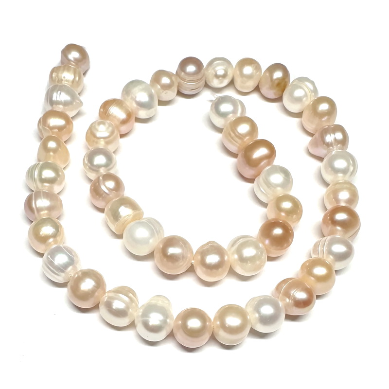 Perle cultura multicolore, 7~9mm-sir 45 buc(36 cm) 1 buc