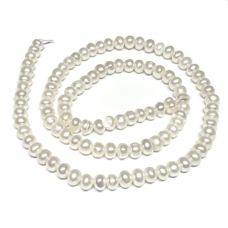 Perle cultura albe 3.5-4.5mm-sir 107 buc(38 cm) 1 buc