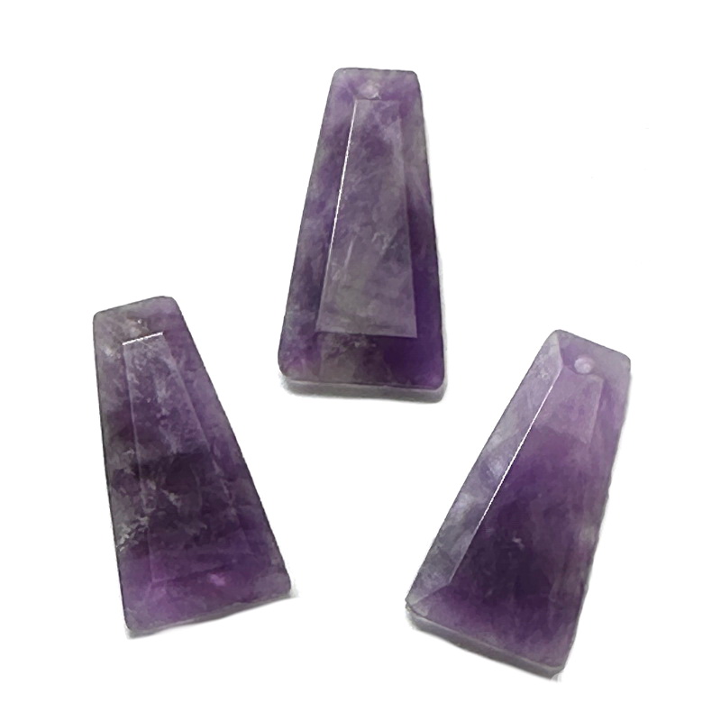 Pandantiv ametist trapez 25x6~12mm 1 buc