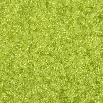 Margele Miyuki Rocailles,15/0, 1.5mm, (RR143) Transparent Chartreuse-5g 1 buc