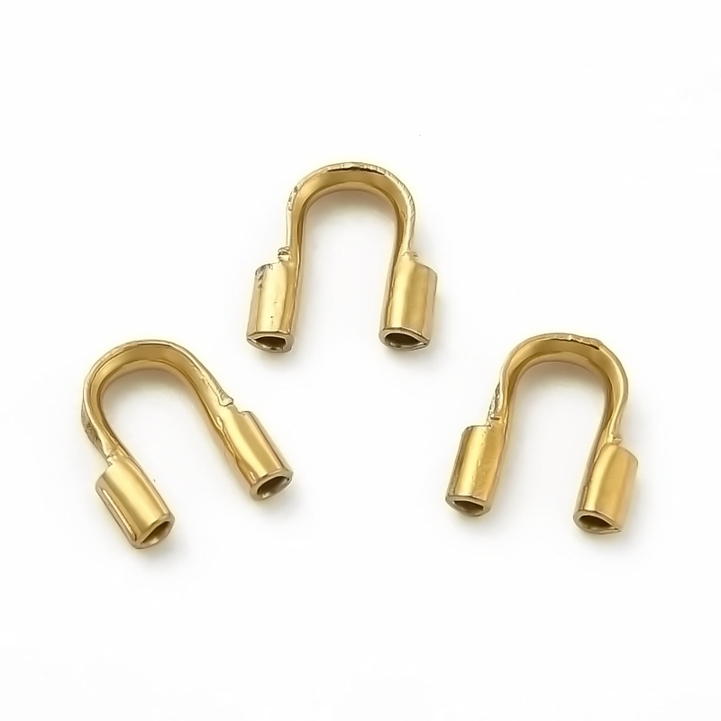 Accesorii sarma (Wire Guardian), otel inoxidabil 304, auriu, 5x5x1.2mm 1 buc