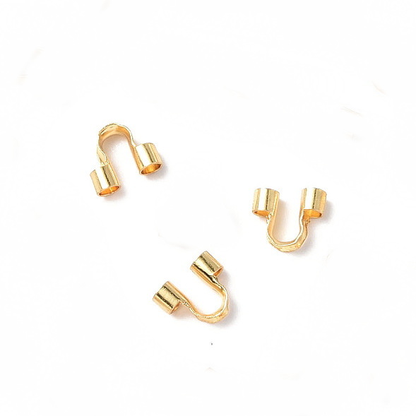 Accesorii sarma (Wire Guardian), otel inoxidabil 304, auriu, 6x6.5x2.3mm 1 buc