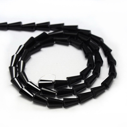 Cristale conice negre 7x5x3mm-sir 64 buc 1 buc