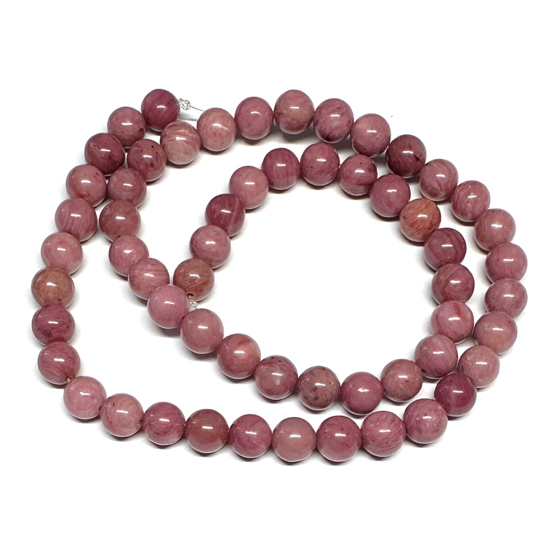 Rodonit roz, sferic, 6.8mm-sir 56 buc 1 buc