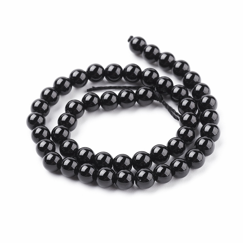 Turmaline negre 4mm-sir 47-48buc 1 buc