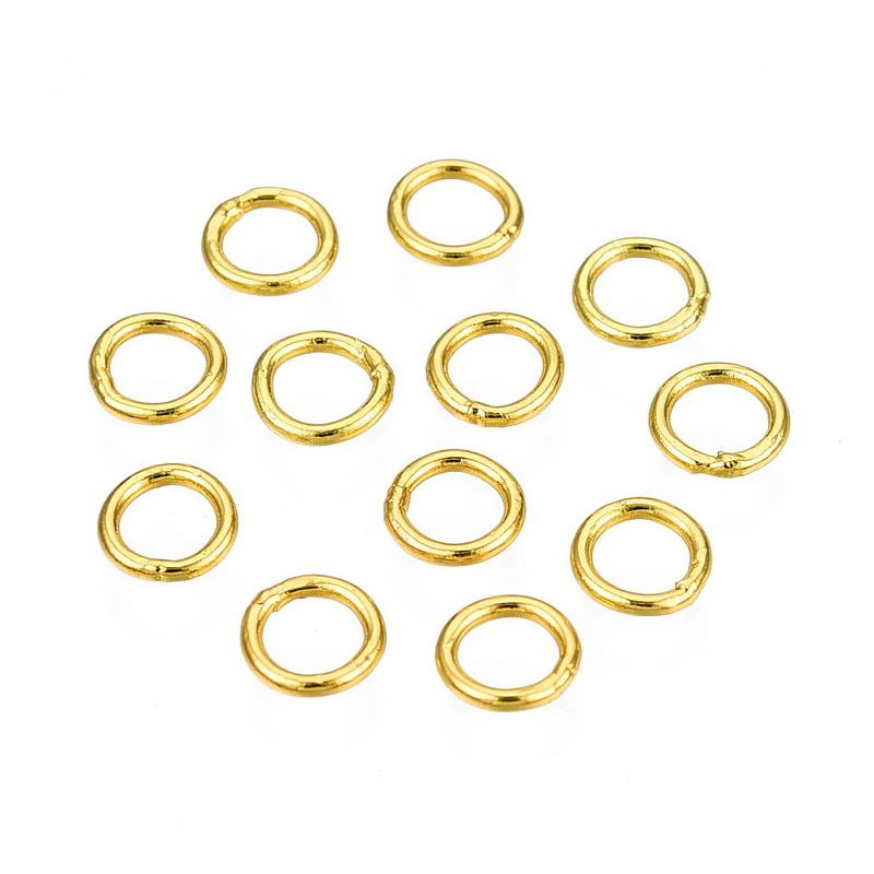 Zale simple otel inoxidabil 304 auriu, sudate, 4x0.7mm 10 buc