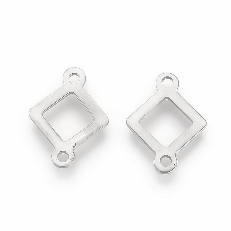 Conector/link otel inoxidabil 201, romb 17x12x1mm 1 buc