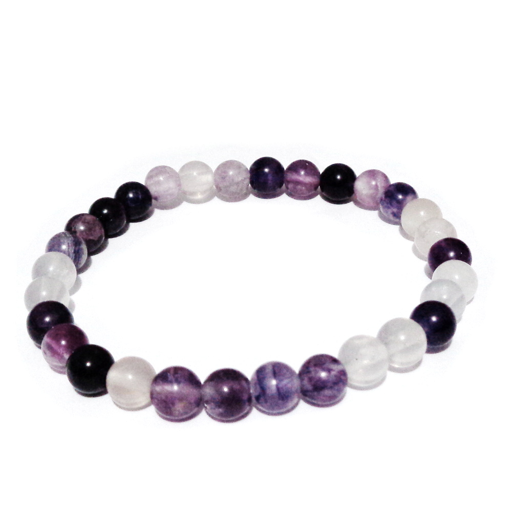 Bratara fluorit 6mm pe elastic-30buc 1 buc