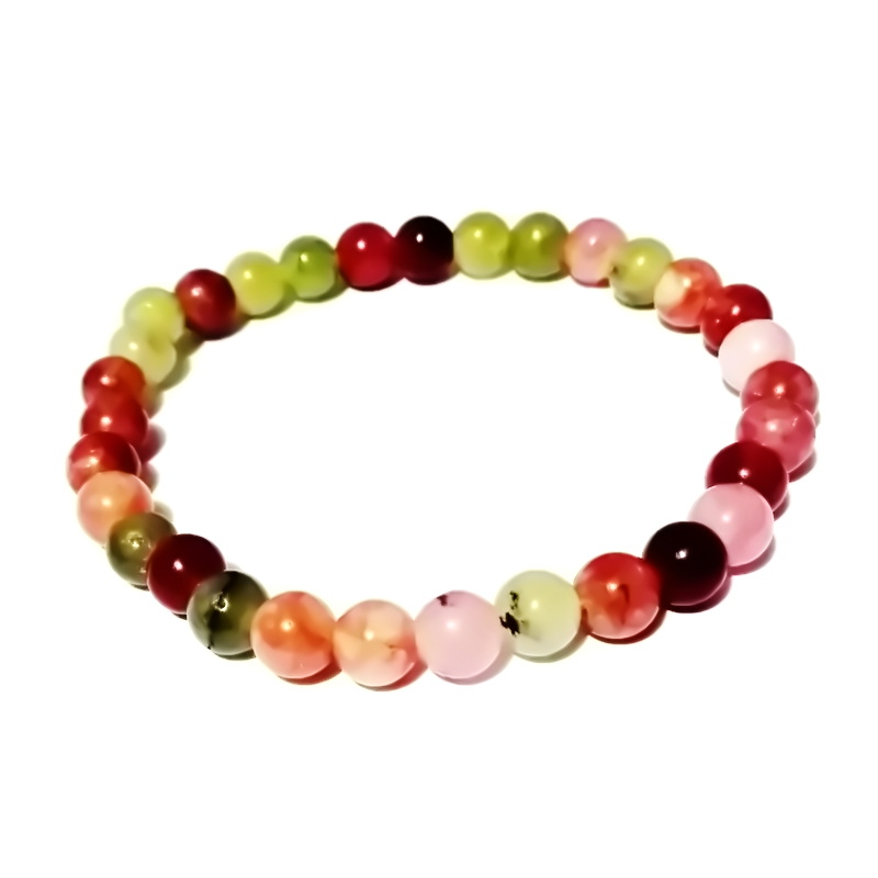 Bratara mix pietre semipretioase 6mm pe elastic-31buc 1 buc