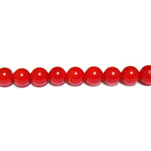 Coral rosu sferic 3.7mm