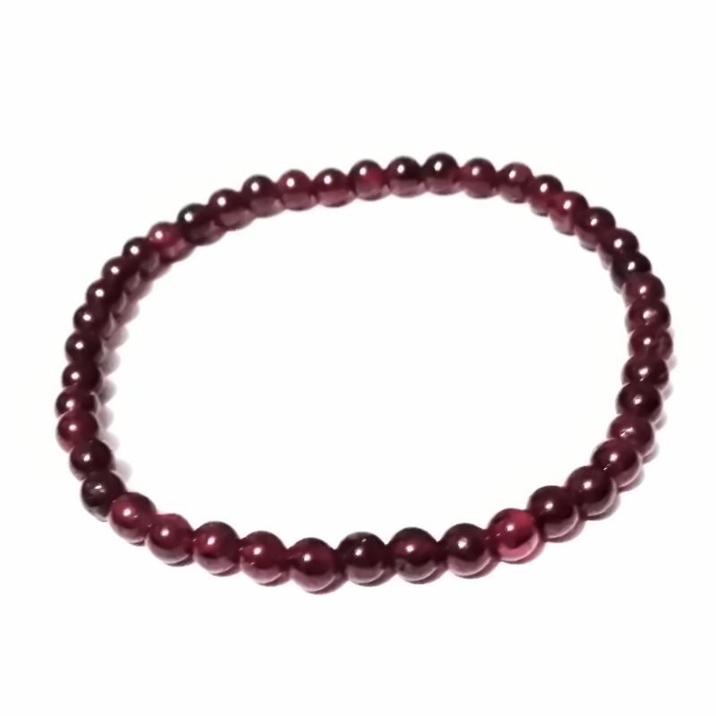 Bratara granat 4mm pe elastic-48buc 1 buc