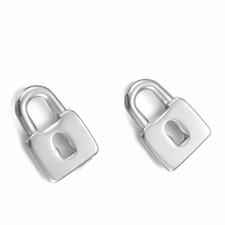 Pandantiv otel inoxidabil 304, lacat 17x11x2mm 1 buc